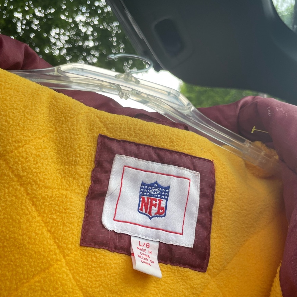 NFL Redskins/ Washington Commanders Maroon and Yellow Jacket - Picture 4 of 4